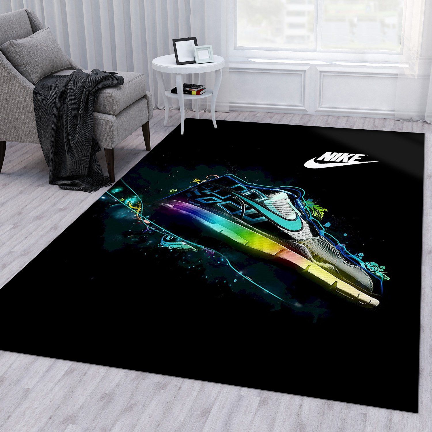 Nike Area Rug Living Room Rug Floor Decor Home Decor