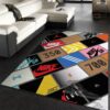 Nike Sneaker Box Rectangle Rug Living Room Rug Christmas Gift US Decor