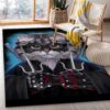 Ninja Cat Japanese Warrior Area Rug Carpet Kitchen Rug US Gift Decor