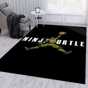 Ninja Turtle Jumpman Jordan Area Rug Bedroom Rug Floor Decor Home Decor