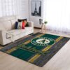 Oakland Athletics Mlb Team Logo Wooden Style Style Nice Gift Home Decor Rectangle Area Rug
