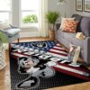 Oakland Raiders Nfl Team Logo Mickey Us Style Nice Gift Home Decor Rectangle Area Rug