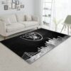 Oakland Raiders Skyline NFL Area Rug For Christmas