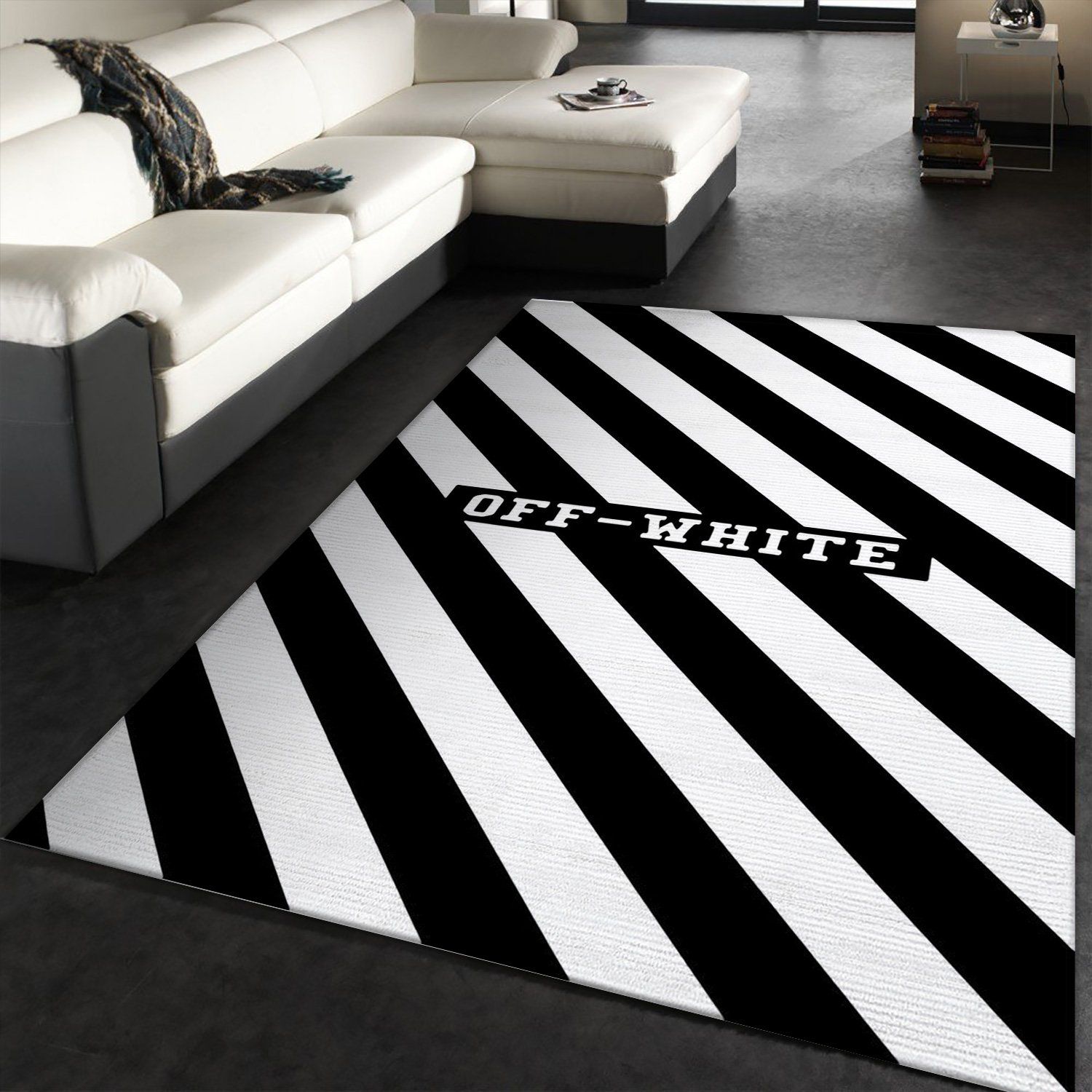Berber Black White Rug