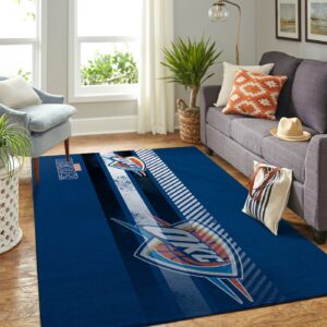 Oklahoma City Thunder Nba Team Logo Nice Gift Home Decor Rectangle Area Rug