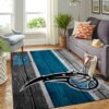 Orlando Magic Nba Team Logo Wooden Style Nice Gift Home Decor Rectangle Area Rug