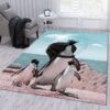 Penguins Area Rug For Christmas Living Room Rug Floor Decor Home Decor