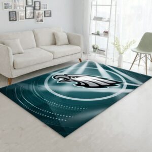 Philadelphia Eagles NFL Area Rug Living Room Rug Family Gift US Decor