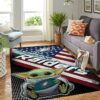 Philadelphia Eagles Nfl Team Logo Baby Yoda Us Style Nice Gift Home Decor Rectangle Area Rug