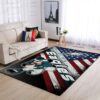 Philadelphia Eagles Nfl Team Logo Mickey Us Style Nice Gift Home Decor Rectangle Area Rug