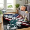Philadelphia Eagles Nfl Team Logo Snoopy Us Style Nice Gift Home Decor Rectangle Area Rug