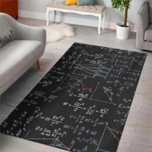 Physic Formula Area Rug Rugs For Living Room Rug Home Decor