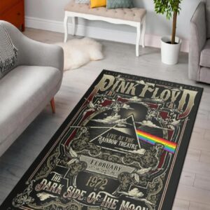 Pink Floyd Live At Rainbow Theatre Area Rug Rugs For Living Room Rug Home Decor