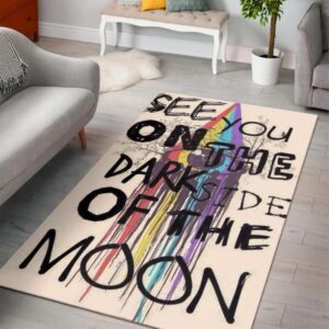 Pink Floyd See You On The Dark Side Of The Moon Area Rug Rugs For Living Room Rug Home Decor