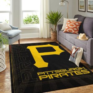 Pittsburgh Pirates Mlb Team Logo Style Nice Gift Home Decor Rectangle Area Rug