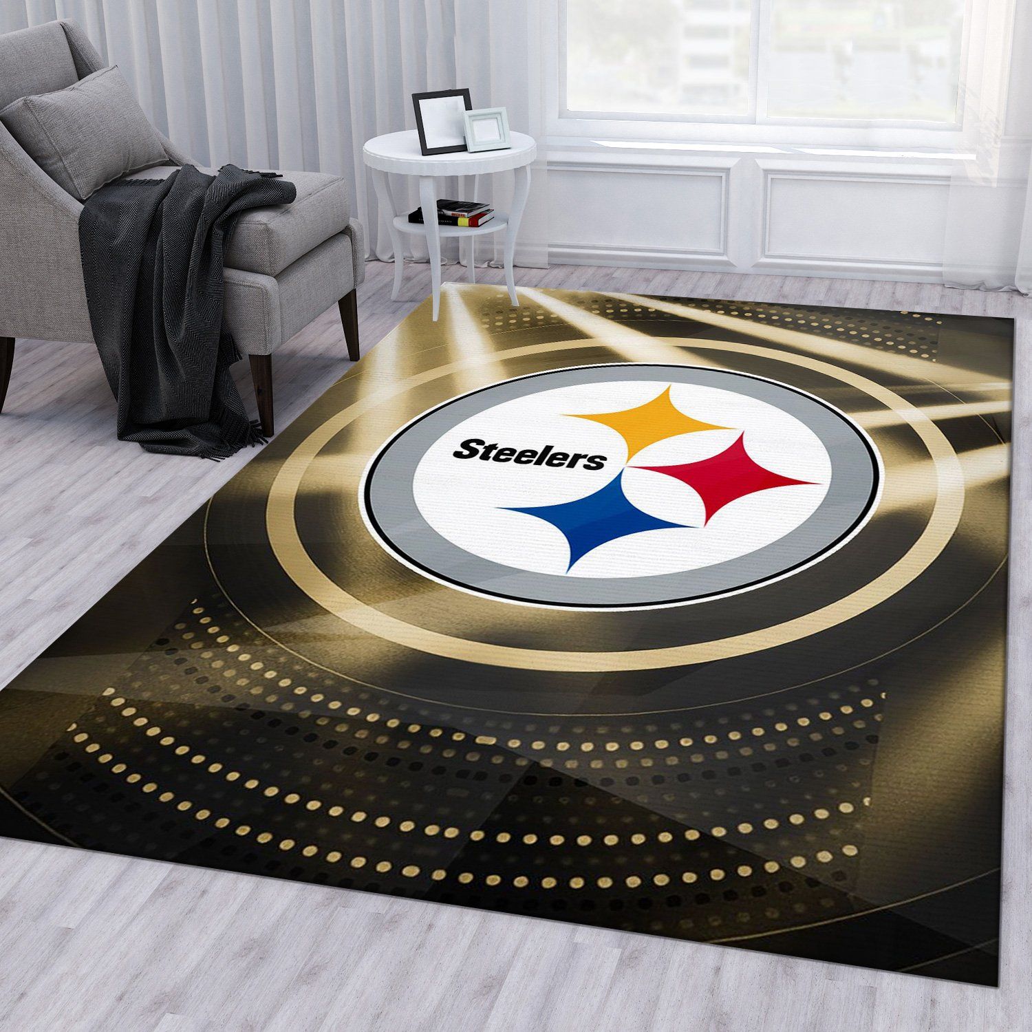 Pittsburgh Steelers NFL Area Rug Bedroom Rug US Gift Decor