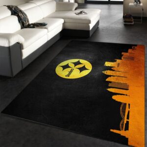 Pittsburgh Steelers NFL Area Rug Carpet