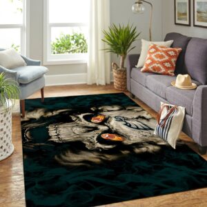Pittsburgh Steelers Nfl Team Logo Skull Style Nice Gift Home Decor Rectangle Area Rug