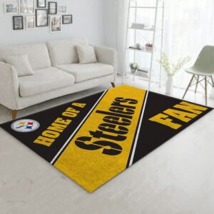 Pittsburgh Steelers Team NFL Area Rug Carpet