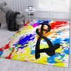 Psi Audio Pink Area Rug Living Room Rug Family Gift US Decor