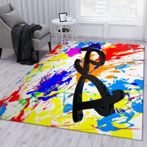 Psi Audio Pink Area Rug Living Room Rug Family Gift US Decor