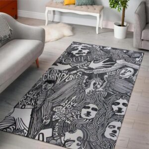 Queen Band Art Area Rug Rugs For Living Room Rug Home Decor
