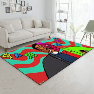 Rap Acid Rug Living Room Rug Family Gift US Decor