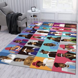 Rapper All Area Rug For Christmas Living Room Rug US Gift Decor