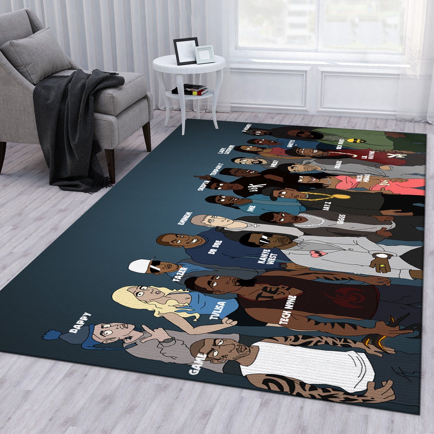 Rapper All Ver1 Rug Bedroom Rug US Gift Decor