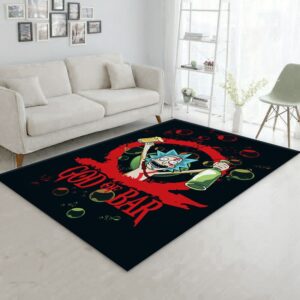 Rick And Mort God Of War Noel Gift Rug Living Room Rug Floor Decor Home Decor