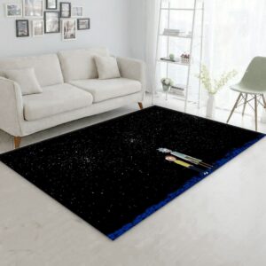 Rick And Morty Galaxy Area Rug Living Room Rug Family Gift US Decor