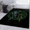 Rick And Morty Neon Area Rug For Christmas Living Room Rug Floor Decor Home Decor