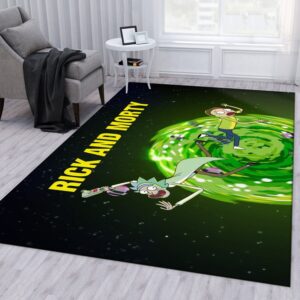 Rick And Morty Ver4 Area Rug For Christmas Bedroom Rug Home US Decor