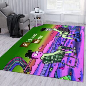 Rick Morty Breaking Bad Area Rug For Christmas Living Room Rug Floor Decor Home Decor