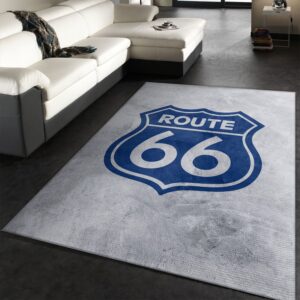 Route 66 Rectangle Rug Bedroom Rug Christmas Gift US Decor