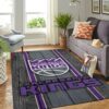 Sacramento Kings Nba Team Logo Wooden Style Nice Gift Home Decor Rectangle Area Rug