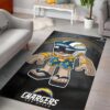 San Diego Chargers Bolt Nfl Rush Zone Character Area Rug Rugs For Living Room Rug Home Decor
