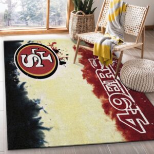 San Francisco 49ers Fade Rug Nfl Team Area Rug