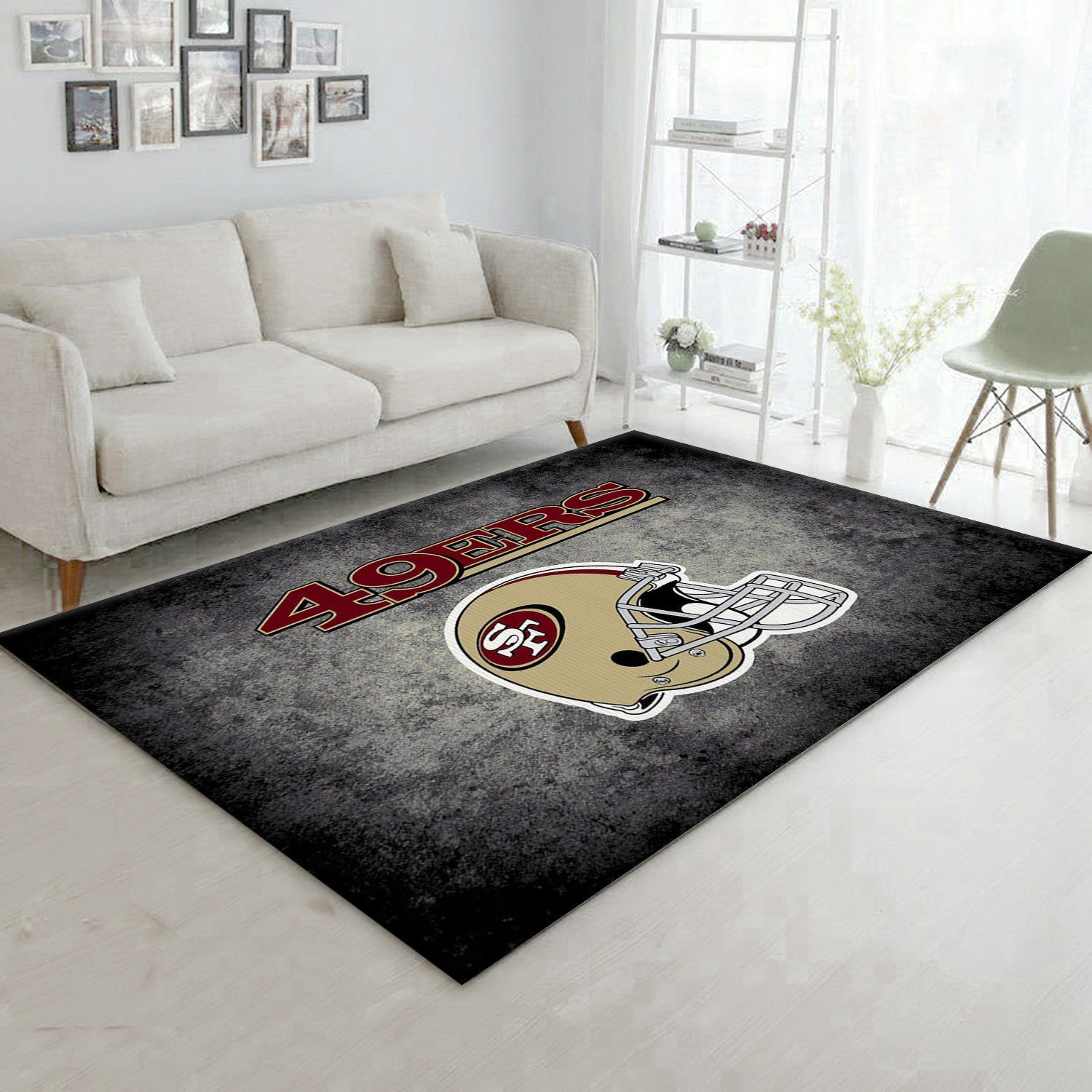 San Francisco 49ers Imperial Distressed Rug NFL Team Logos Area Rug