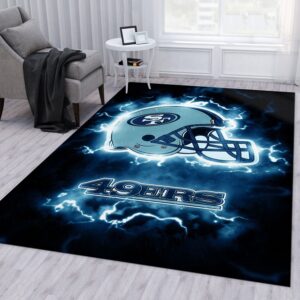 San Francisco 49ers Nfl Area Rug For Christmas Living Room Rug Floor Decor Home Decor