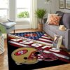San Francisco 49ers Nfl Team Logo American Style Nice Gift Home Decor Area Rug Rugs For Living Room