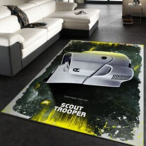 Scout Trooper Star Wars Movie Rug Star Wars Helmets Arts Rug Christmas Gift US Decor