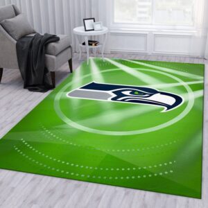 Seattle Seahawks NFL Area Rug For Christmas Living Room Rug Floor Decor Home Decor