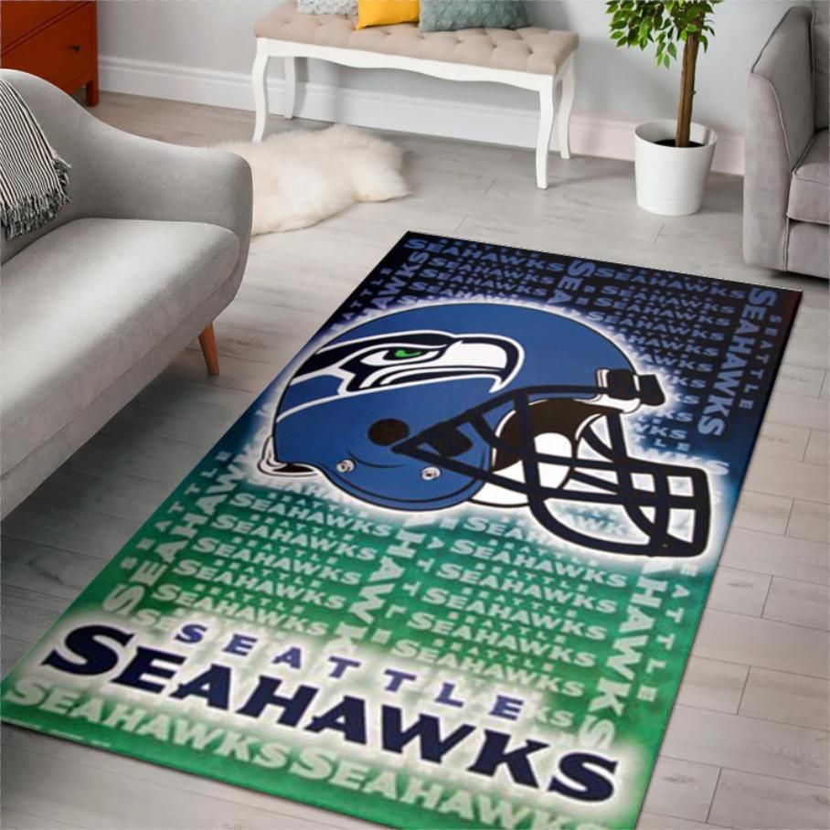 Seattle Seahawks Nfl Team Area Rug Rugs For Living Room Rug Home Decor