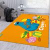 Sesame Street Learn Japanese Area Rug For Christmas Bedroom Rug Christmas Gift US Decor