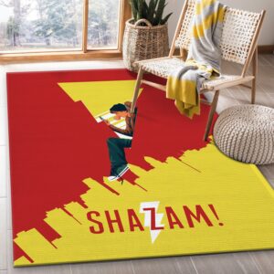Shazam Movie Area Rug Living room and bedroom Rug US Gift Decor