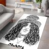 Slash Guns N Roses Rock Guitarist Area Rug Rugs For Living Room Rug Home Decor