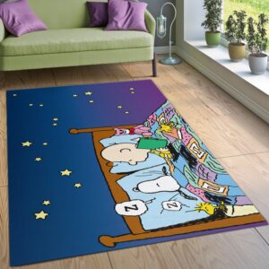 Snoopy Sleep Rug Living Room Rug Family Gift US Decor