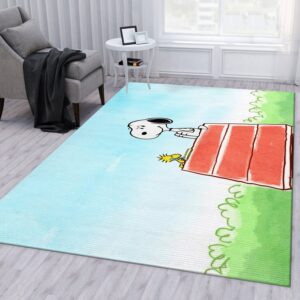 Snoopy Ver 4 Rug Living Room Rug Floor Decor Home Decor