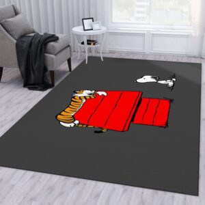 Snoopy Ver2 Area Rug Living Room Rug Floor Decor Home Decor